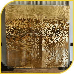 Mur de de sequins golden
