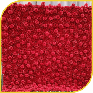 Mur de Roses Rouges