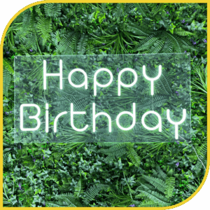Néon "Happy Birthday"