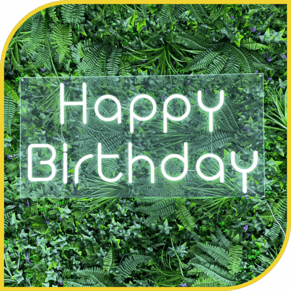 Néon "Happy Birthday"
