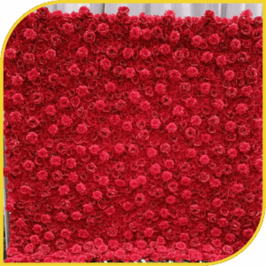 Mur de Roses Rouges