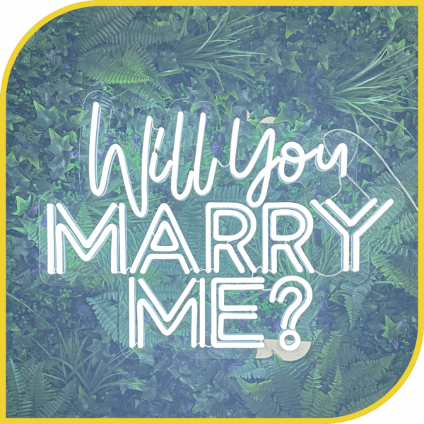 Néon "Will You Marry Me ?"