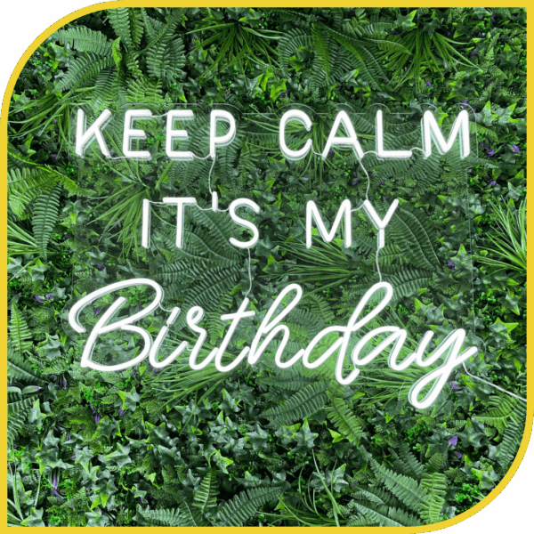 Néon "Keep Calm It's My Birthday"