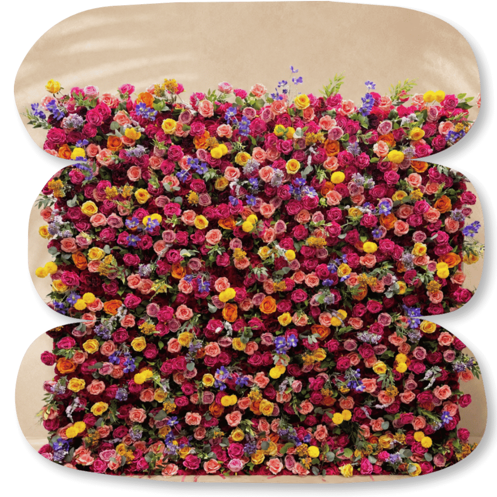 Mur mixte floral Soleil