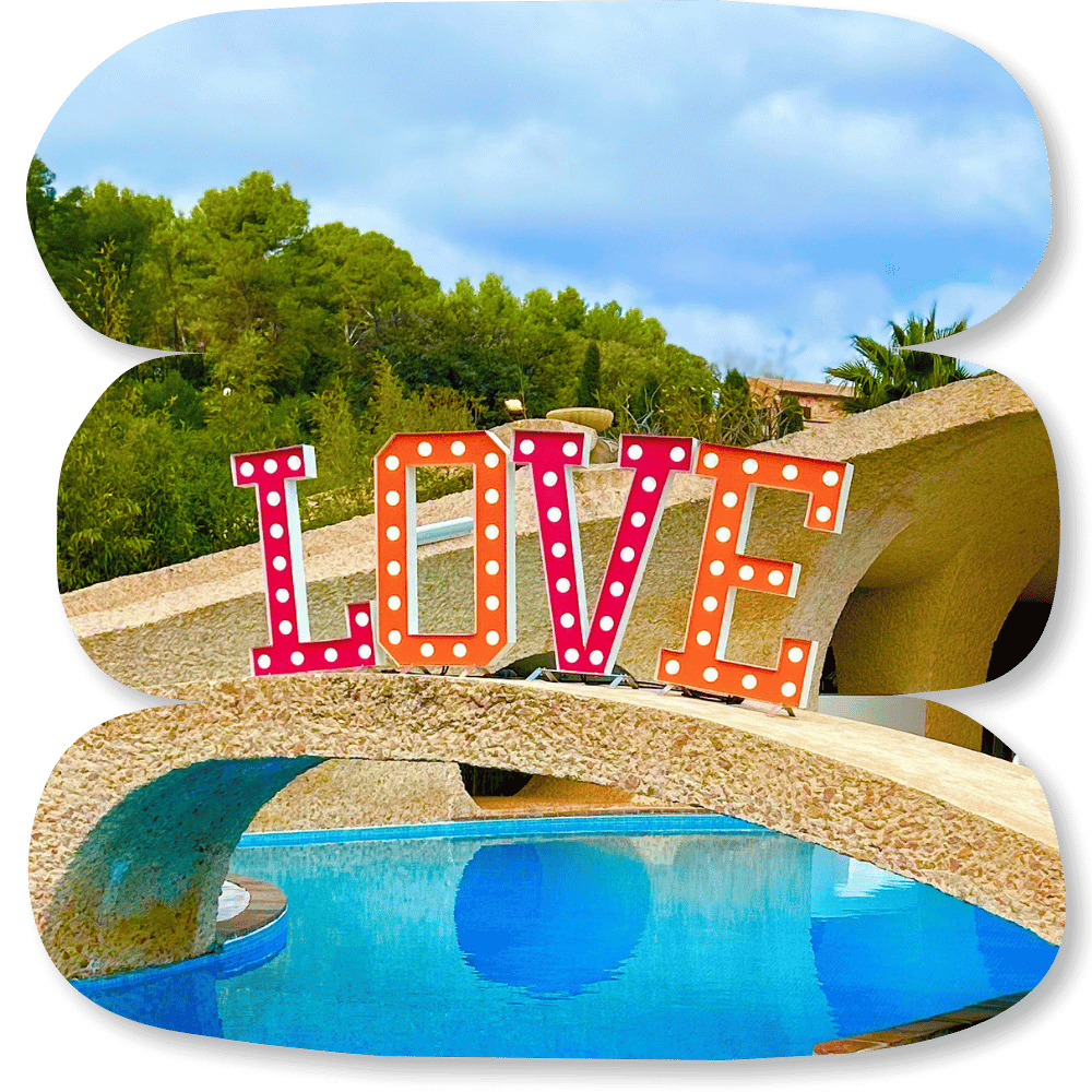 Forfait Love coloré