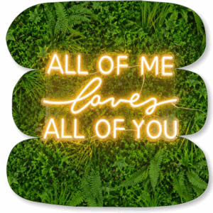Néon LED « All of Me Loves All of You »