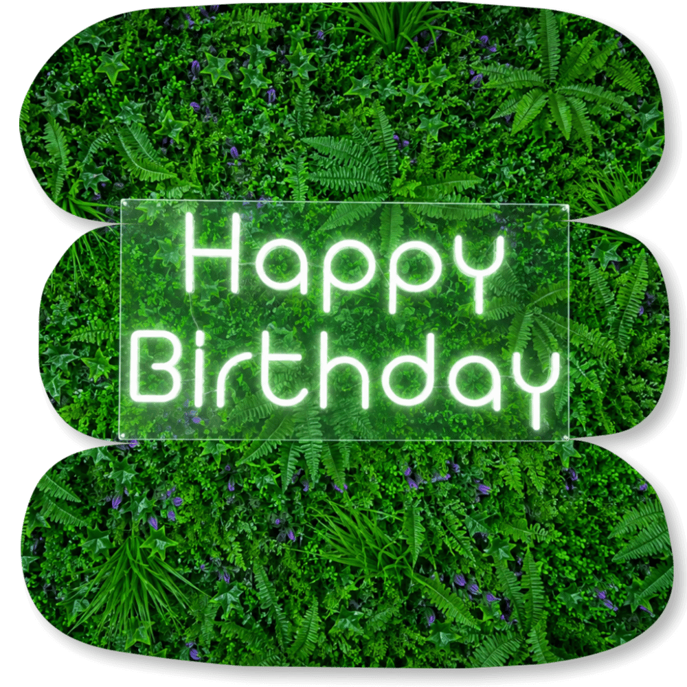 Néon LED « Happy Birthday »