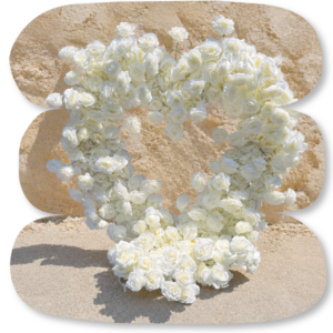 Cœur Floral Blanc